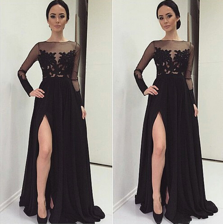 Teen Black Lace Dresses
