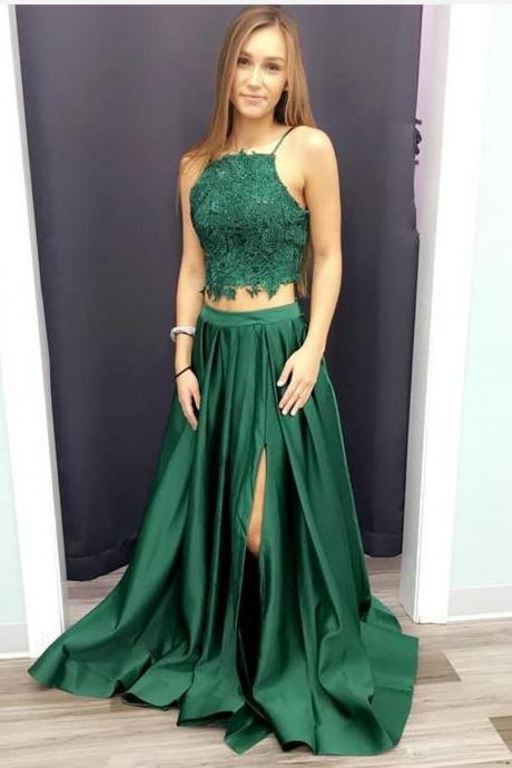 Emerald Green Evening Gowns